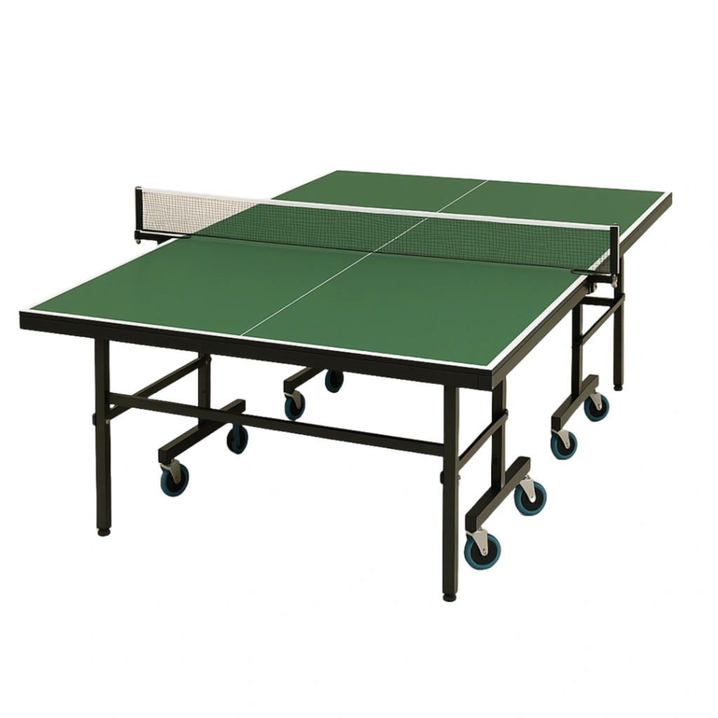 Table de ping-pong verte en acier pour intérieur et extérieur, 274 x 152,5 x 76 cm