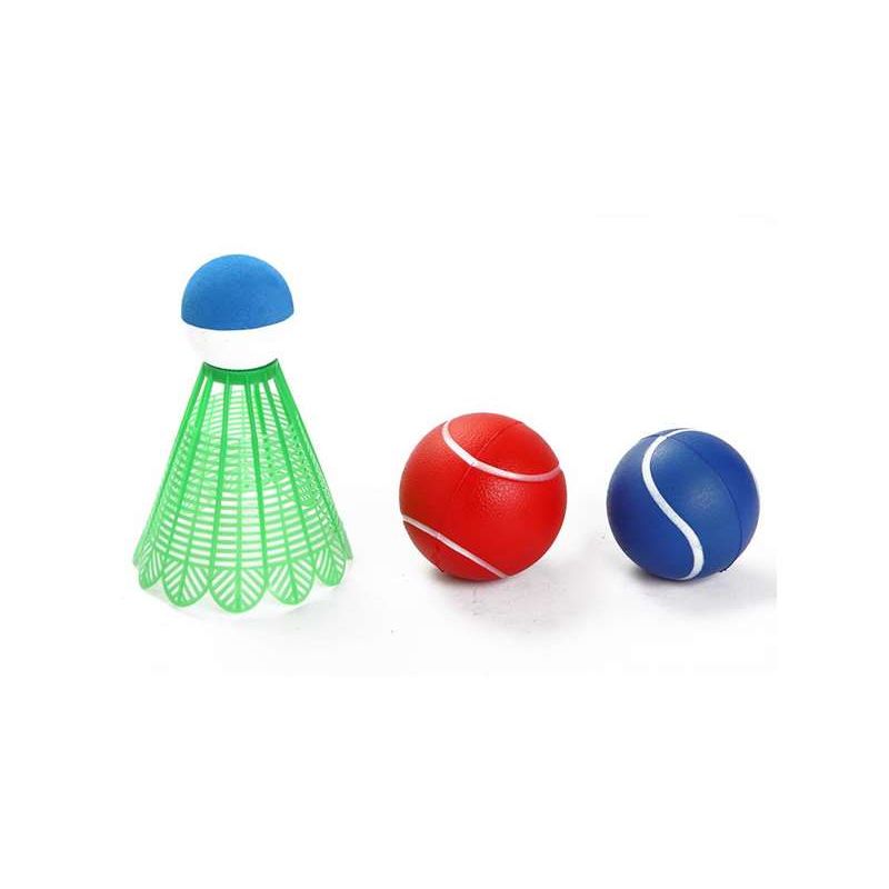 3-in-1 Outdoor-Spiel für Kinder: Volleyball, Tennis und Badminton (ociotrends - 4792)