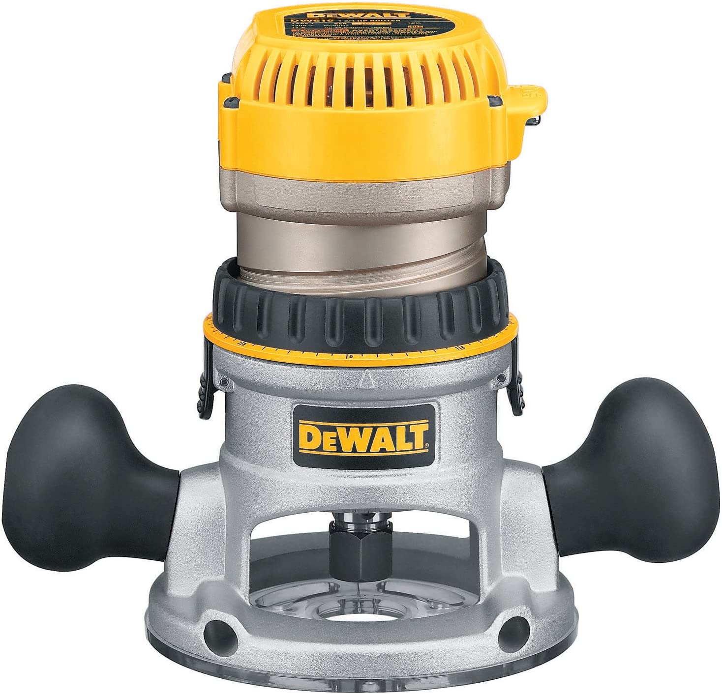 Dewalt DW616 Oberfräse mit fester Basis (Modelljahr 2025). 1-3/4 PS.