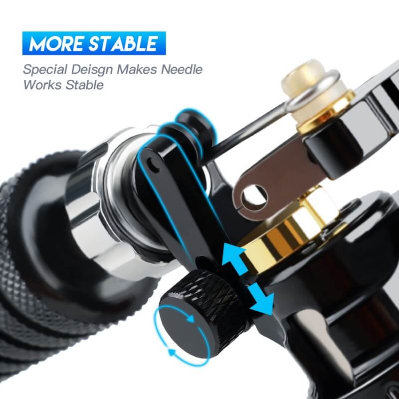 Dragonhawk X3 Rotations-Tätowiermaschine mit zwei Spezialfedern, 4,0 mm Hub, kernloser Motor