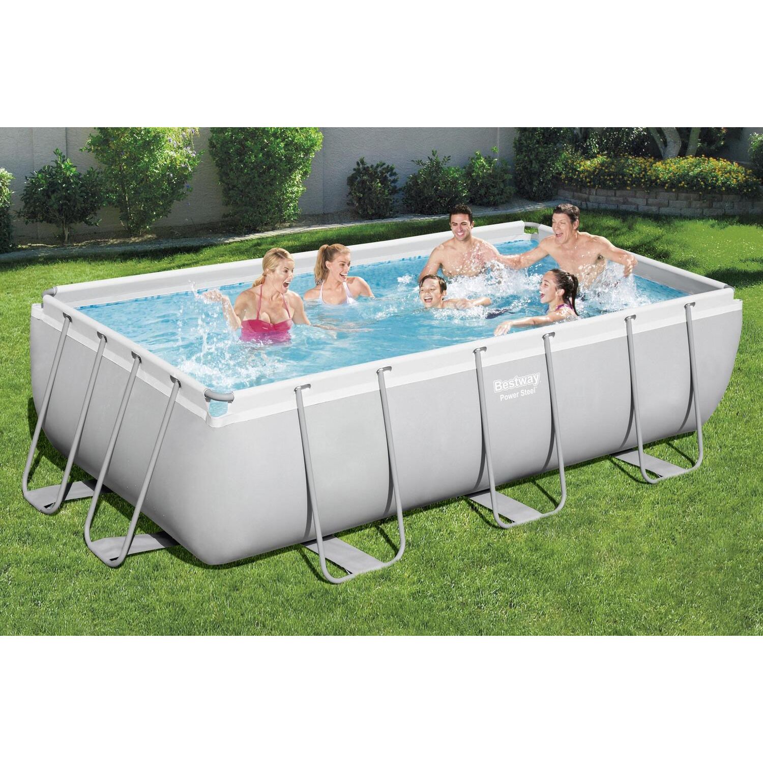 Hawi Rechteckiges Aufstellpool-Set 4,04 x 2,01 x 1 m