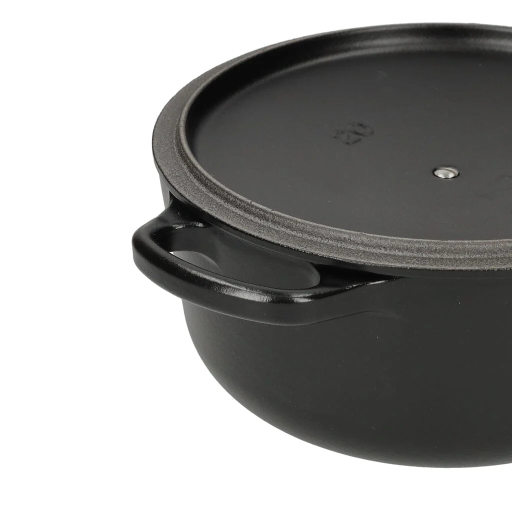2025 Le Creuset - Signature Runde Brat-/Schmorpfanne Mattschwarz 20 cm 2,4 l (Schwarze Innenseite)