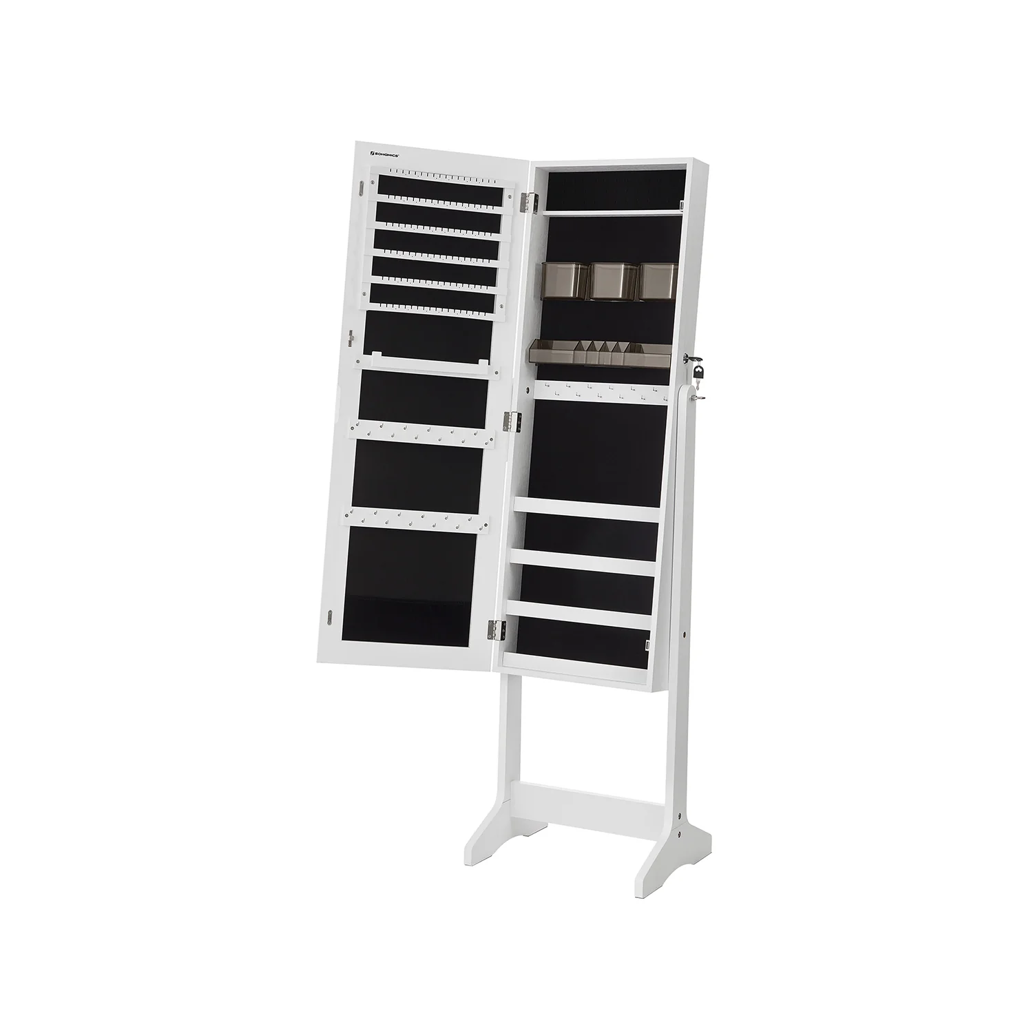 Weißer Schmuckschrank