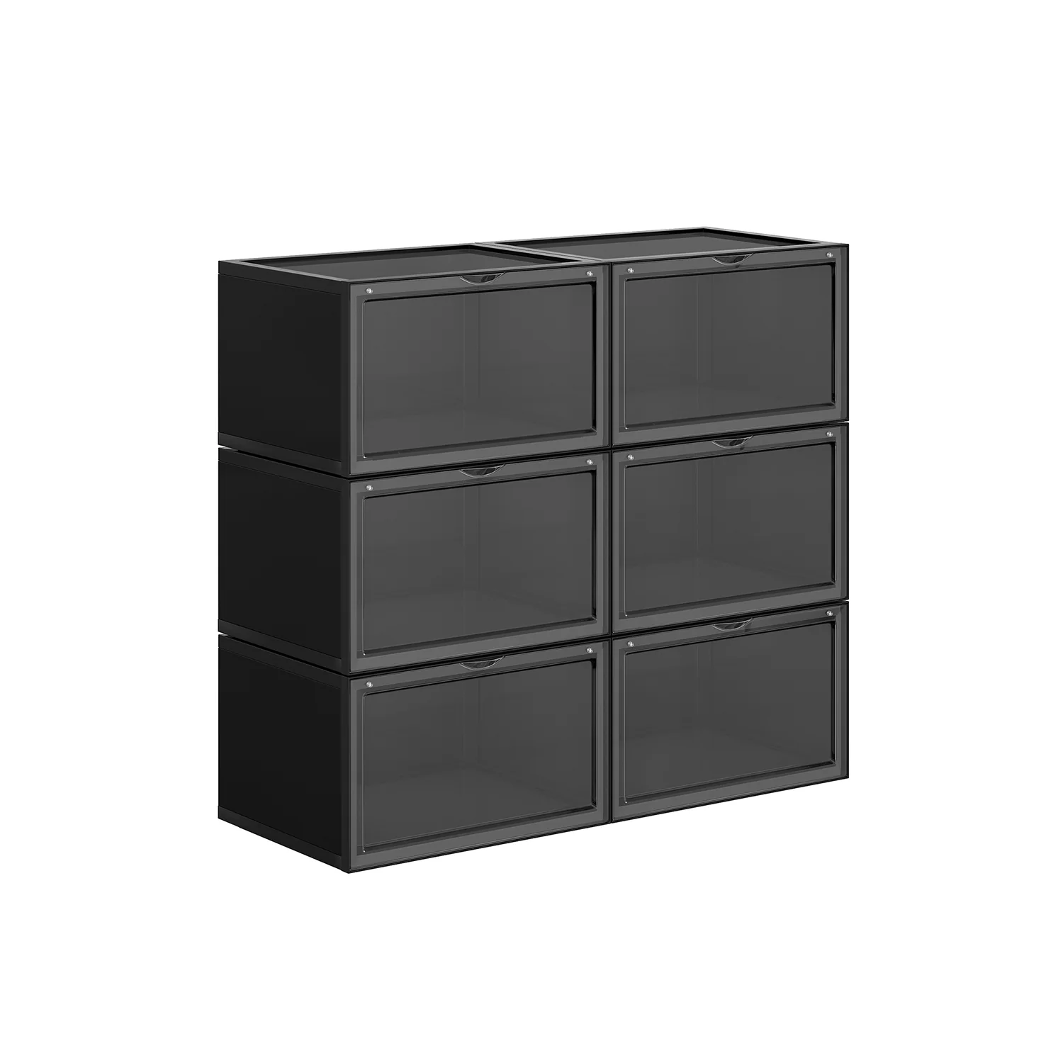 Stapelbare Schuhkartons aus Kunststoff