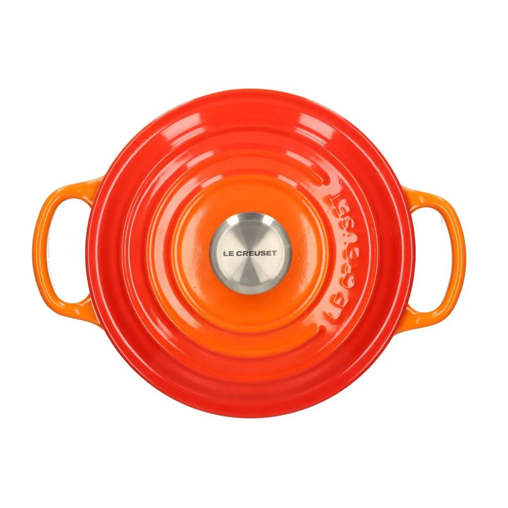 2025 Le Creuset – Signature Kasserolle/Topf, rund, Orangerot, 18 cm, 1,8 l