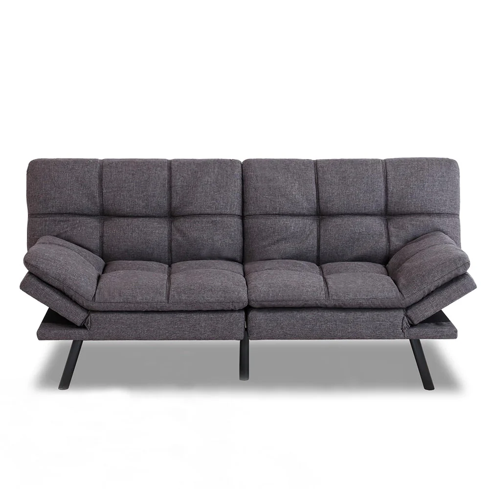 Futon-Schlafsofa 2025 mit Memory-Schaum-Matratze