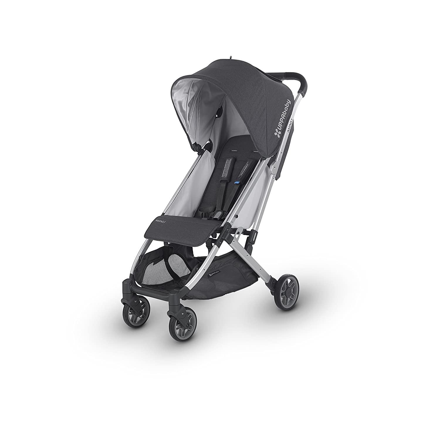 UPPAbaby MINU Kinderwagen 2025 2018 – Jordan (Melange Anthrazit / Silber / Schwarzes Leder)