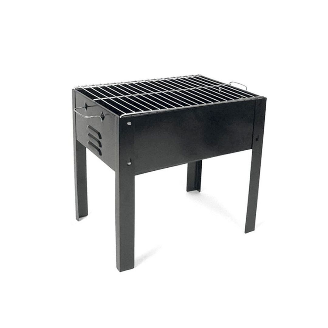Grill mit Grillrost, Schwarz, 35 x 24 x 35 cm