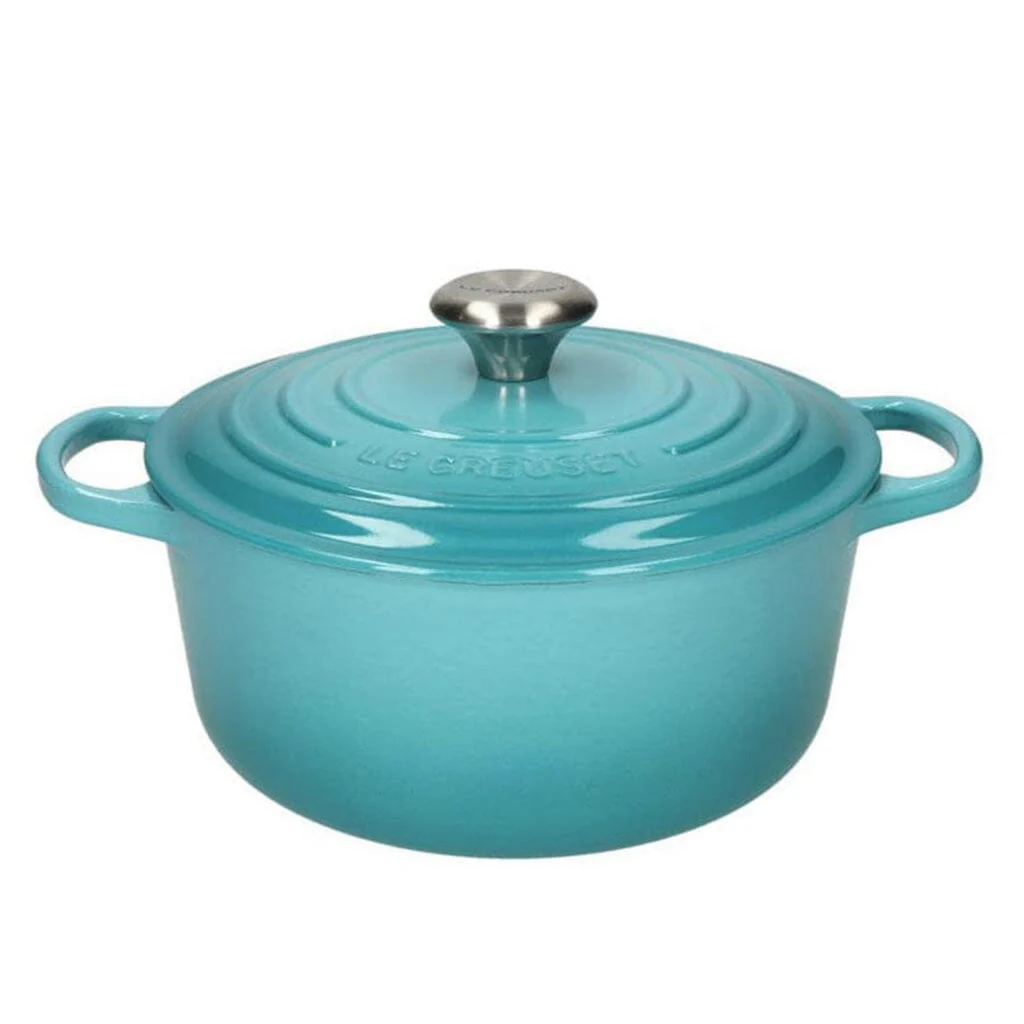2025 Le Creuset – Runder Bräter/Schmortopf Signature, Karibikblau, 24 cm, 4,2 l
