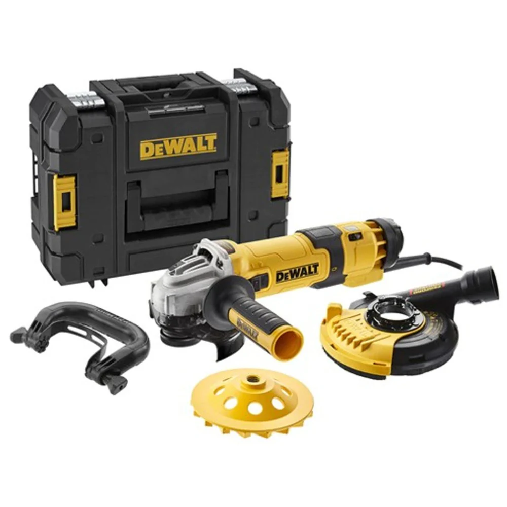 2025 DeWALT DWE4257KT-QS 1500W/125mm Betonwinkelschleifer – Komplettset für Betonoberflächen