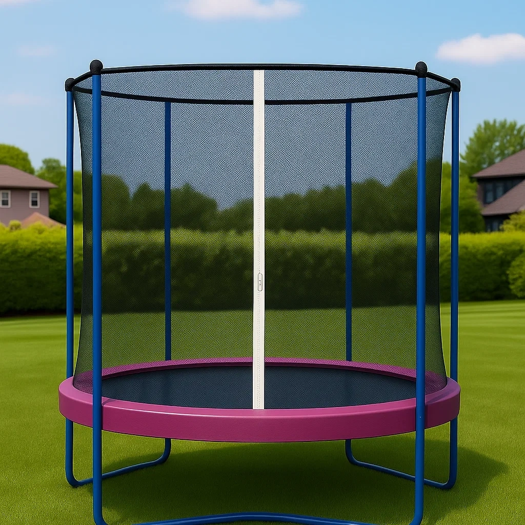 Trampolin 140x190 cm schwarz/blau/fuchsia - KjiSmXAo24VE