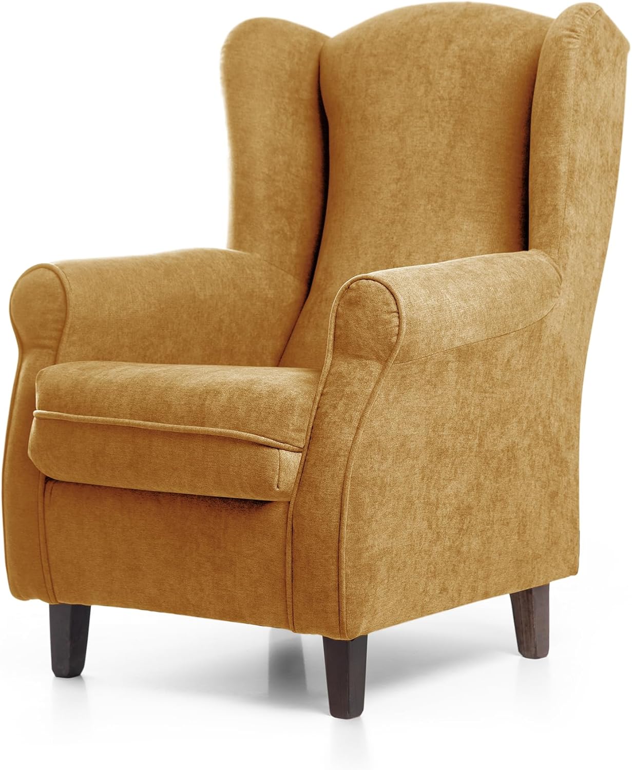 SUENOSZZZ-REST SPECIALISTS SUENOS ZZZ - Irene Sessel, Ohrensessel mit Stillfunktion, bezogen mit fleckenabweisendem braunem Stoff, Sessel für Schlafzimmer, Wohnzimmer oder Babyzimmer