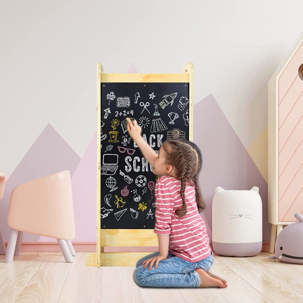 Montessori-Lernturm aus Naturholz von Camel – Kinderspiele und Spielzeug