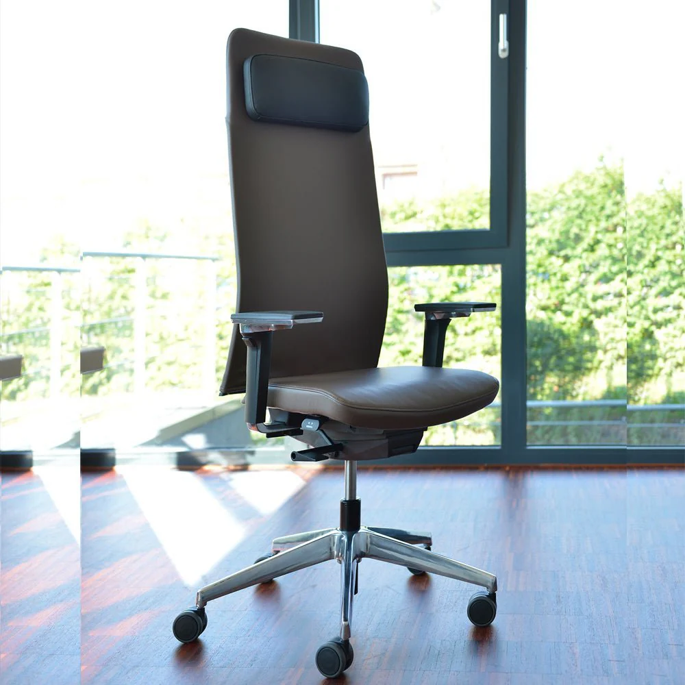 2025 Matrix MT14 Ergonomischer Chefsessel aus Echtleder – DER CHEFSESSEL für komfortables Arbeiten – Hergestellt in Deutschland – 30 Jahre Garantie