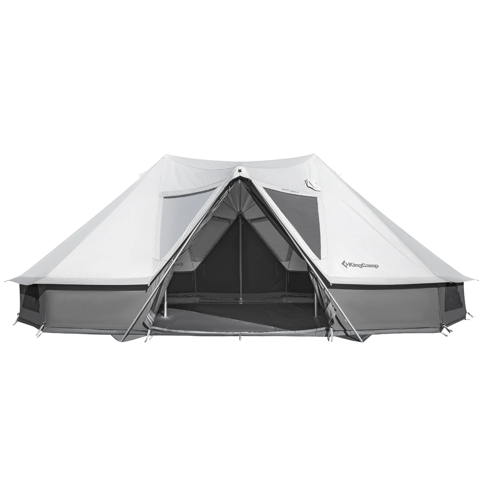 2025 KingCamp Khan Palace – Geräumiges Glamping-Zelt mit variabler Belüftung, hoher Innenhöhe und optionalem Kamin für große Gruppen