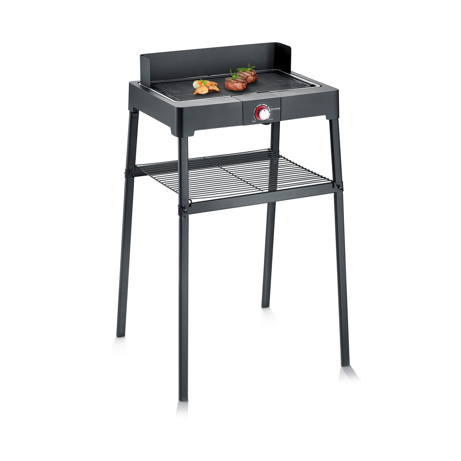 Grill mit Beinen und geripptem Grillrost, 2200 W, Seite 8568, Severin