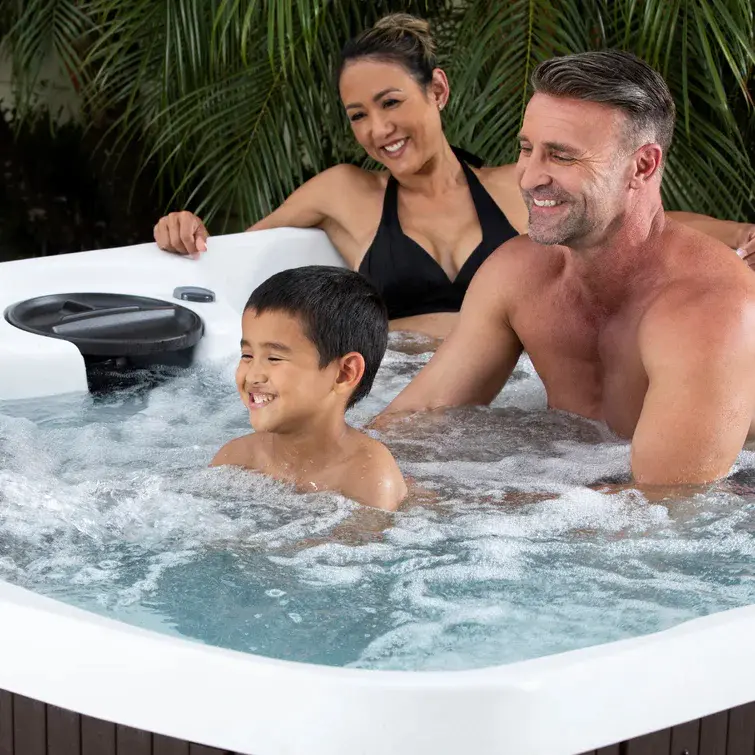 Lifesmart Spas Leganza Rechteckiger Whirlpool mit Ozon für 6 Personen und 90 Düsen