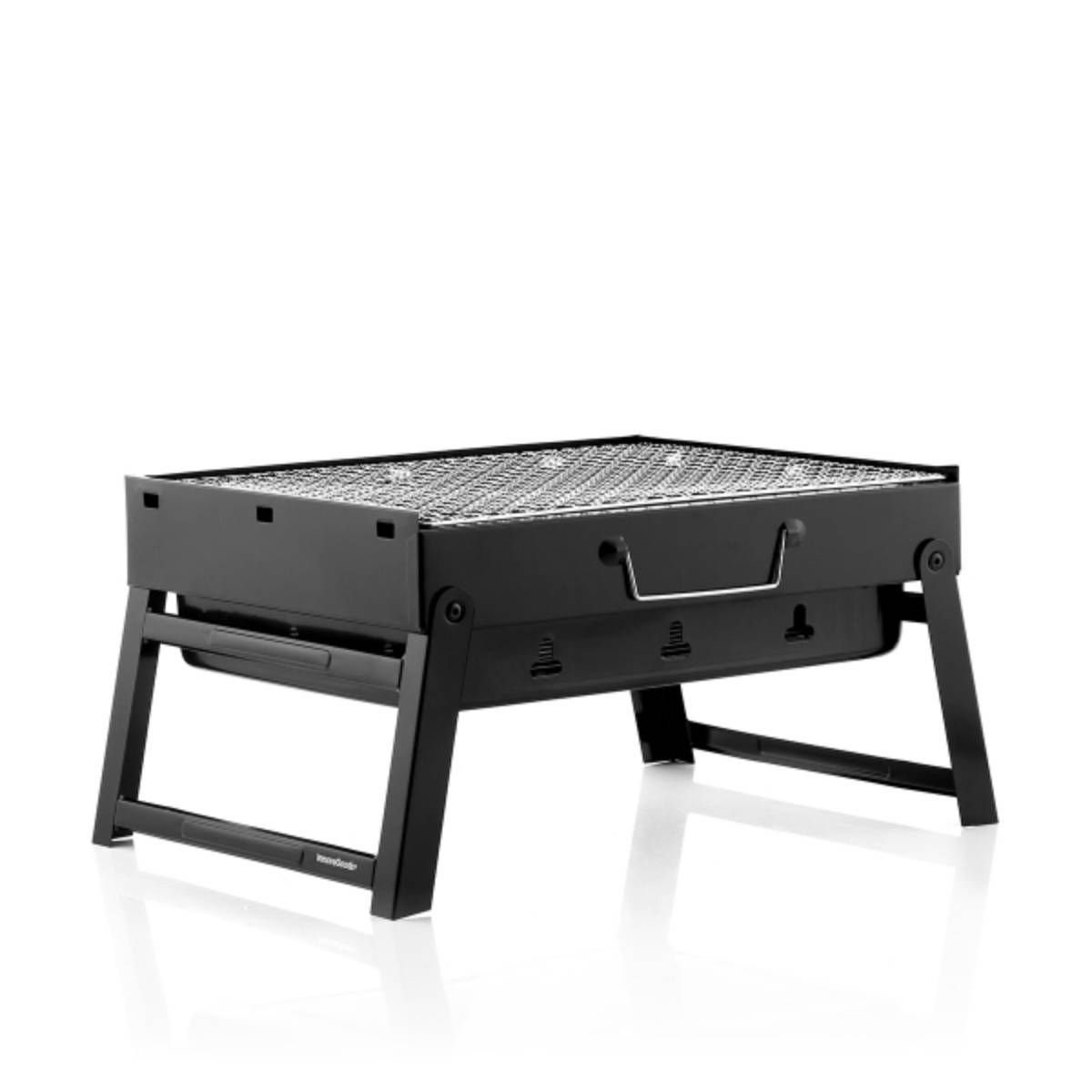 Innovagoods Tragbarer, faltbarer Holzkohlegrill 35x27cm 2 Personen (Eisen)