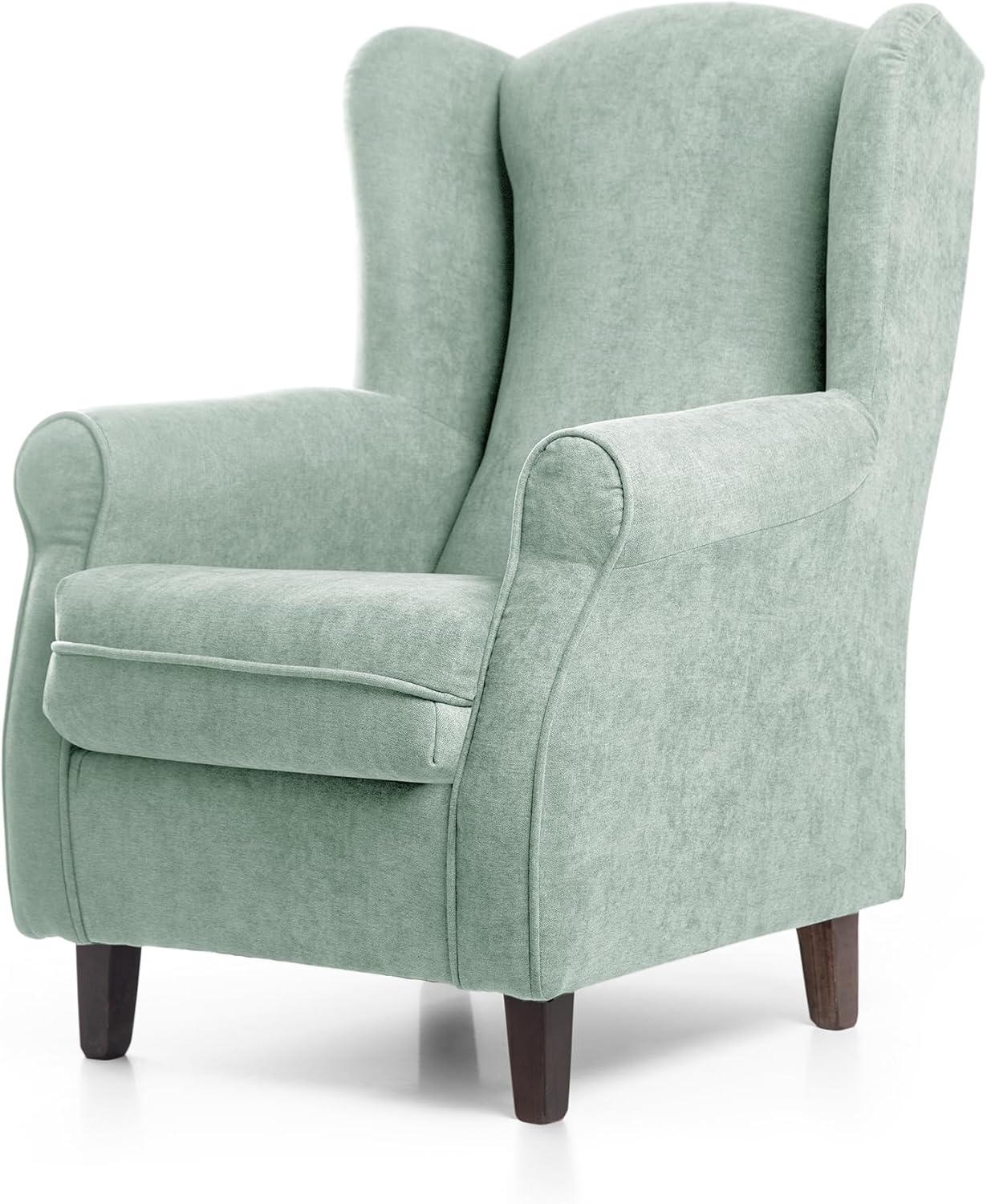 SUENOSZZZ-REST SPECIALISTS SUENOS ZZZ - Irene Sessel, Ohrensessel mit Stillfunktion, bezogen mit fleckenabweisendem braunem Stoff, Sessel für Schlafzimmer, Wohnzimmer oder Babyzimmer