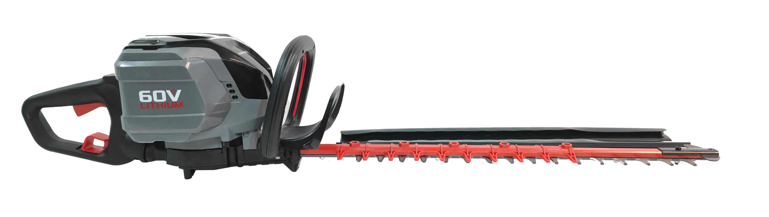 Powerworks PD60HT Akku-Heckenschere (Modelljahr 2025). Akku nicht im Lieferumfang enthalten.