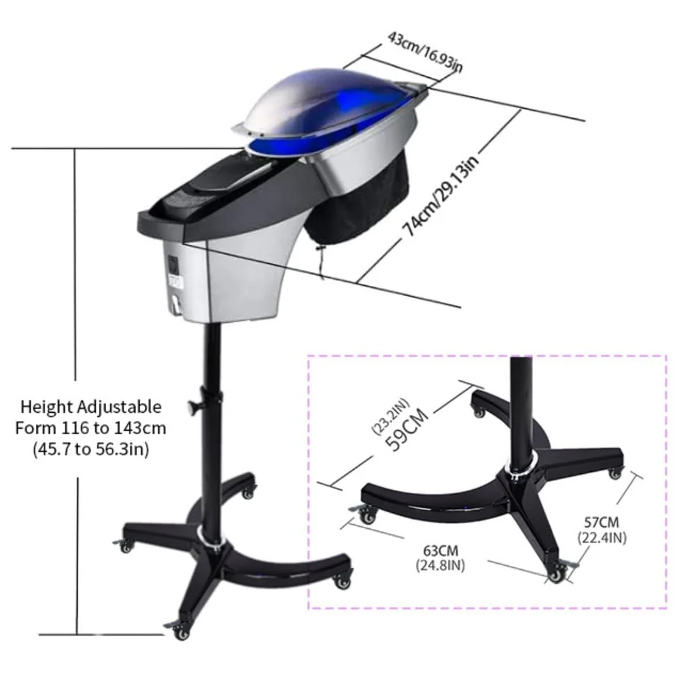Professioneller Dampfgarer für Kosmetikstudios – Mikro-Nebelgenerator mit Ozon (O3). Beschleuniger und Pflege für die Haarfarbe.