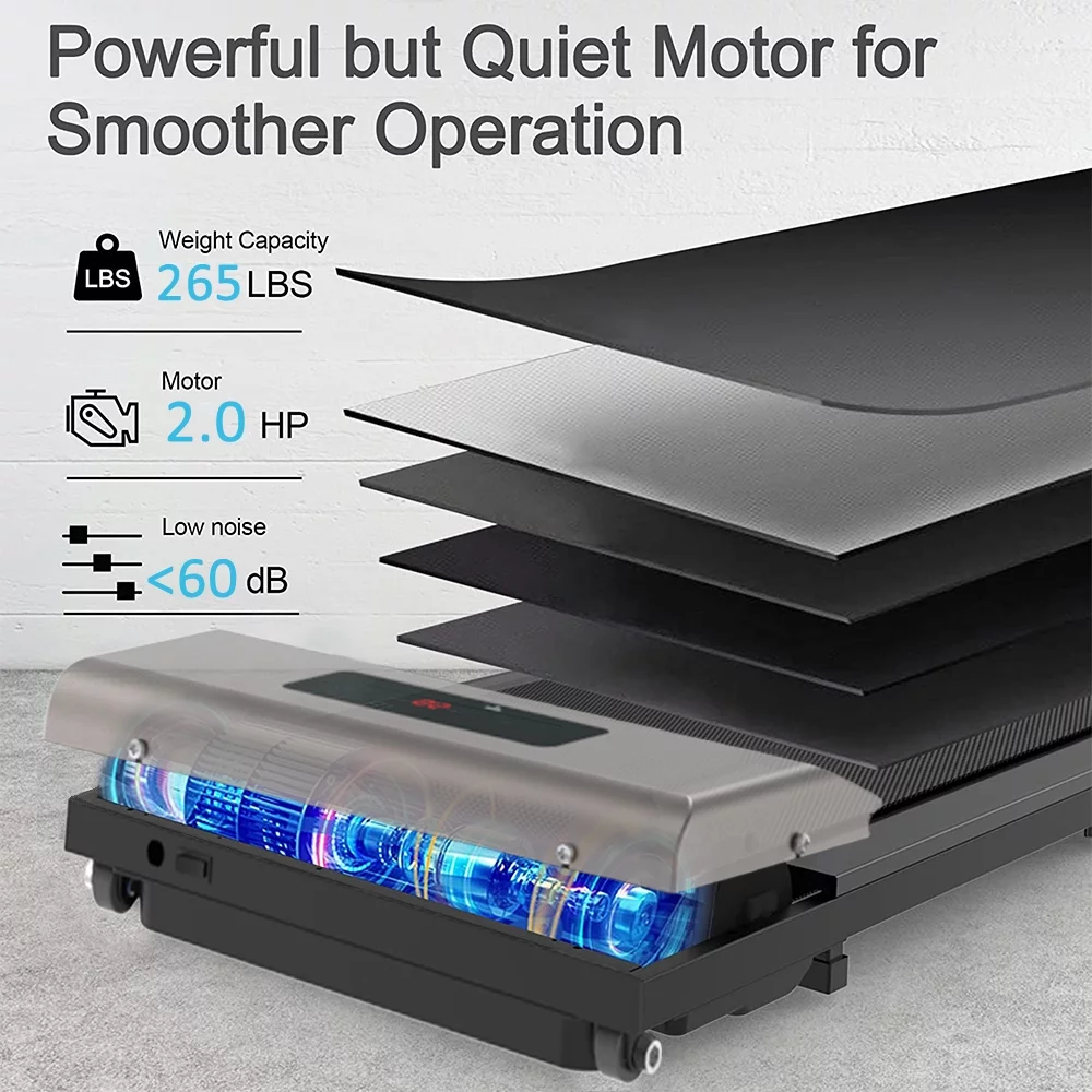 Bigzzia Walking Pad 2025 – Laufband für die Schreibtischunterseite. Mit Fernbedienung und LCD-Bildschirm fürs Homeoffice. Maximale Belastbarkeit: 120 kg. Farbe: Pink.