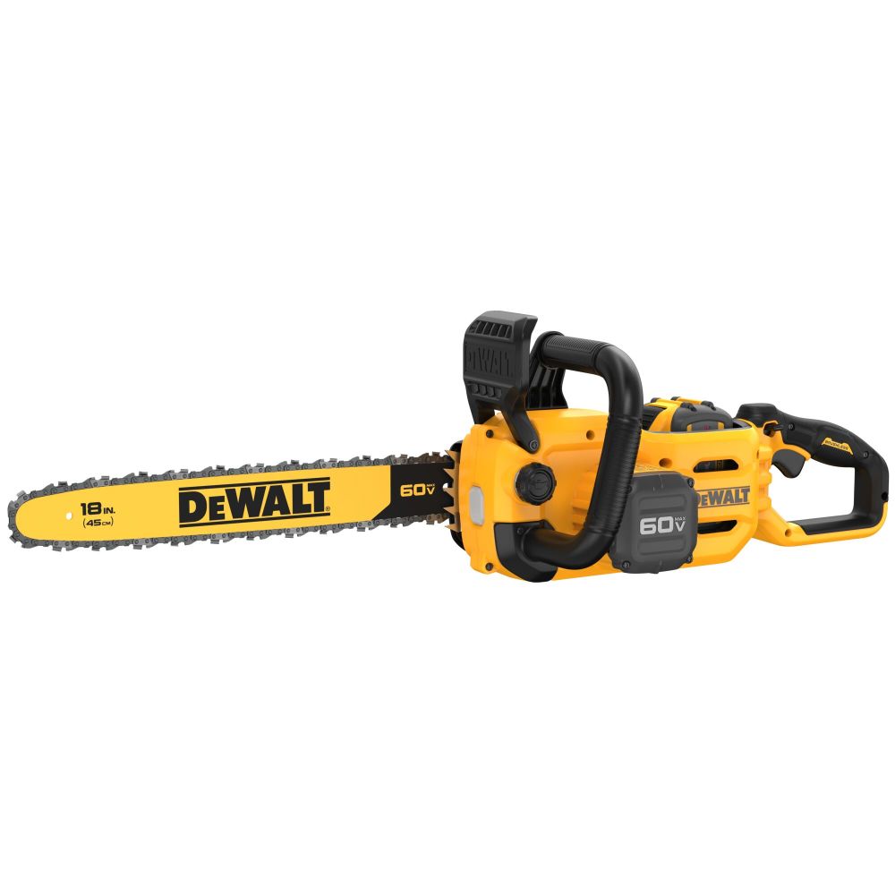 DEWALT 60V MAX Akku-Kettensäge. 45,7 cm Schwertlänge. Bürstenloser Motor. Akku im Lieferumfang enthalten.