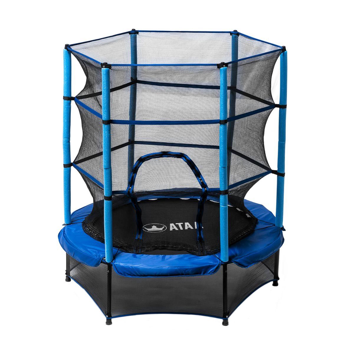 Ataa 140 Blaues Kindertrampolin - Outdoor-Spiele und Spielzeug für Kinder