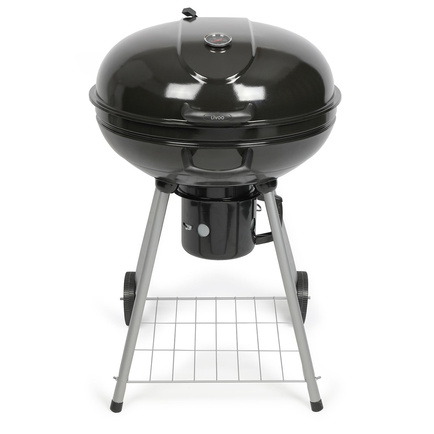 Livoo Holzkohlegrill 55 cm Schwarz - Doc270