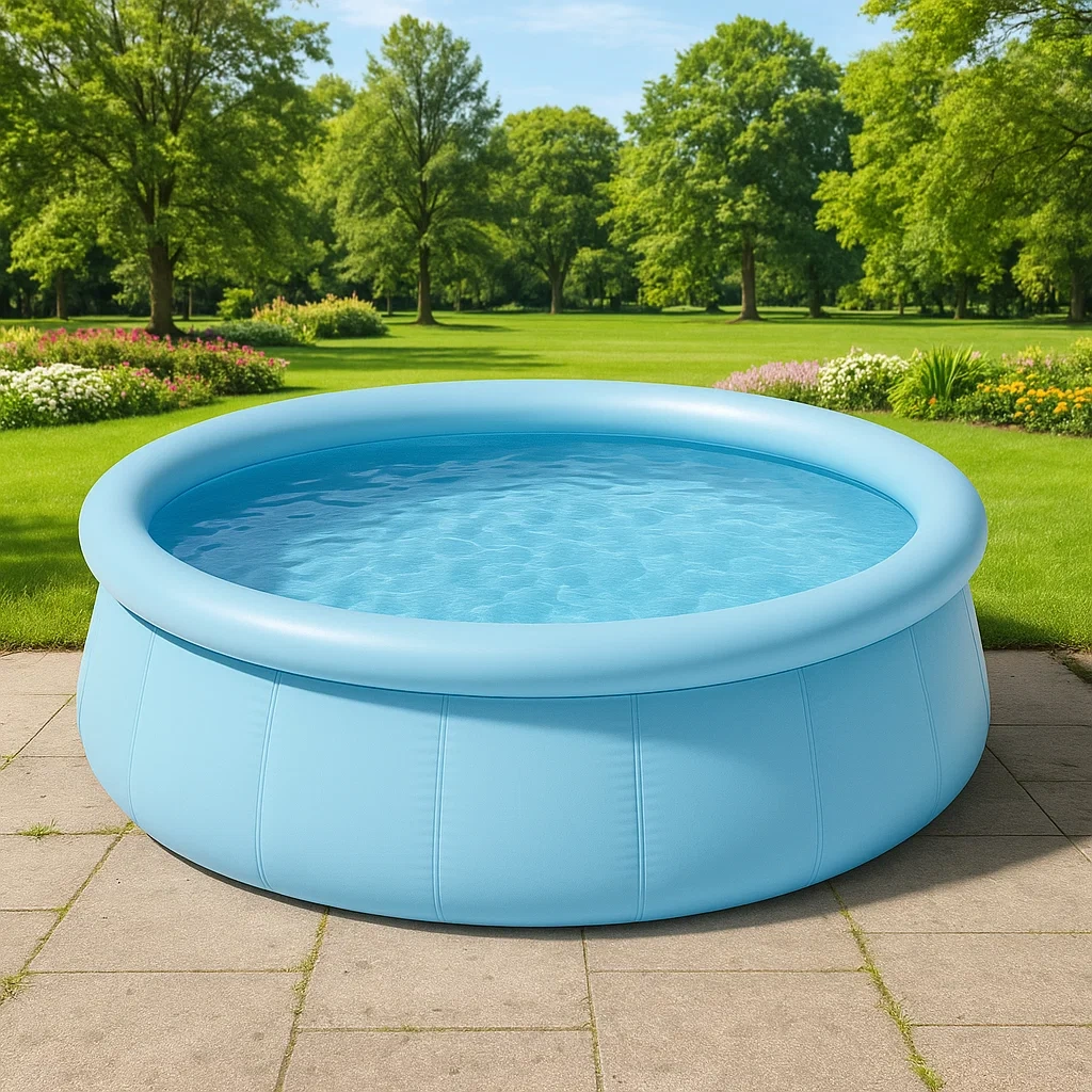 300 x 75 cm abnehmbarer Pool mit runder hellblauer Filterpumpe gniQjihb52Da