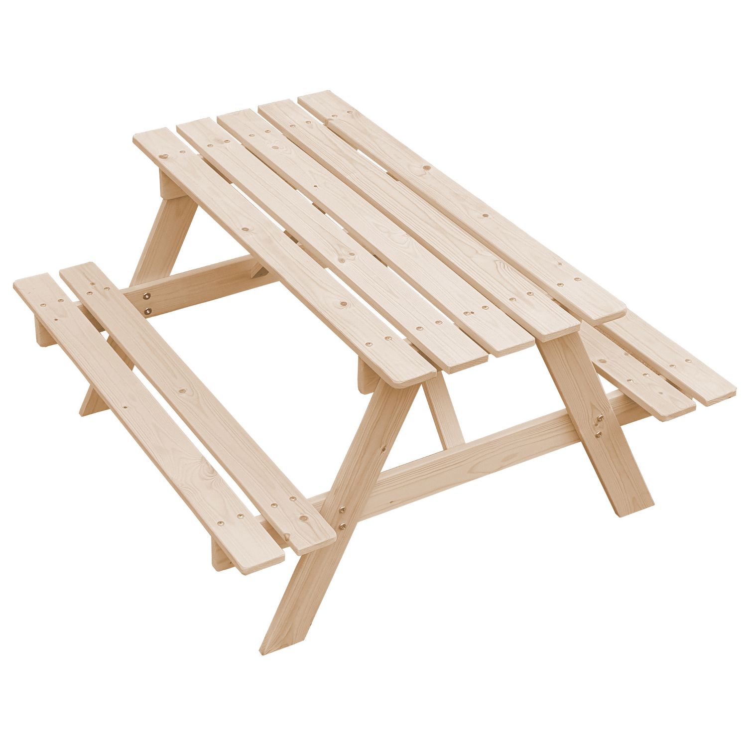 Kinderpicknicktisch - 90x90x50 cm - Timbela M018-1