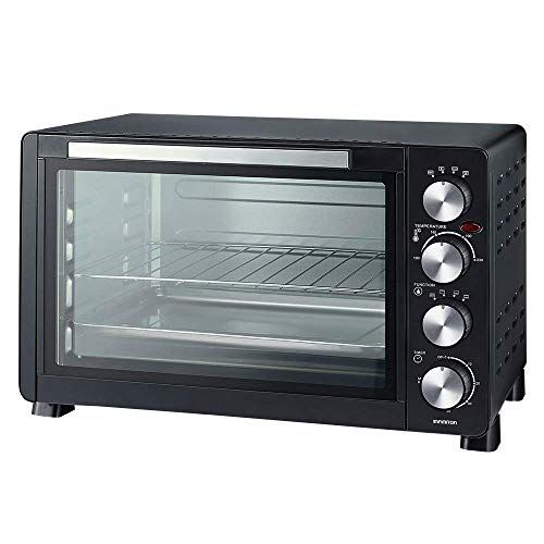Infiniton HSM-18N30 Tisch-Konvektionsofen (30 l, 1500 W, Schwarz, Temperatur bis zu 230 °C und Zeit bis zu 60 Minuten, tragbarer Ofen)