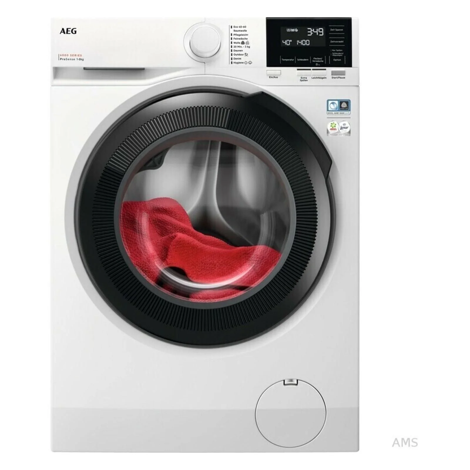 Electrolux AEG CARAT LR6F60488 Frontlader-Waschmaschine (Modelljahr 2025) – 8 kg. ProSense®-Technologie