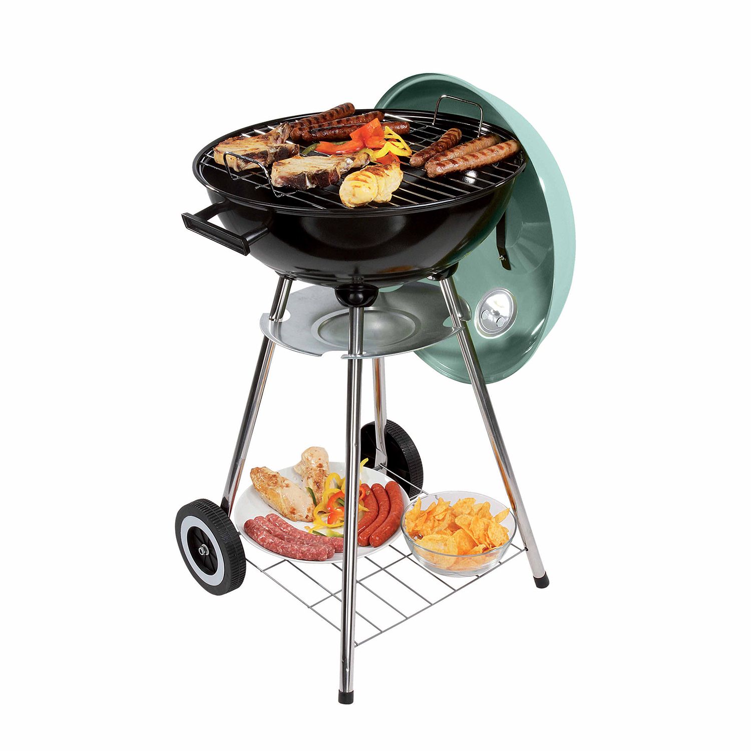Livoo Holzkohlegrill 41 cm Grün/Schwarz - Doc172ve