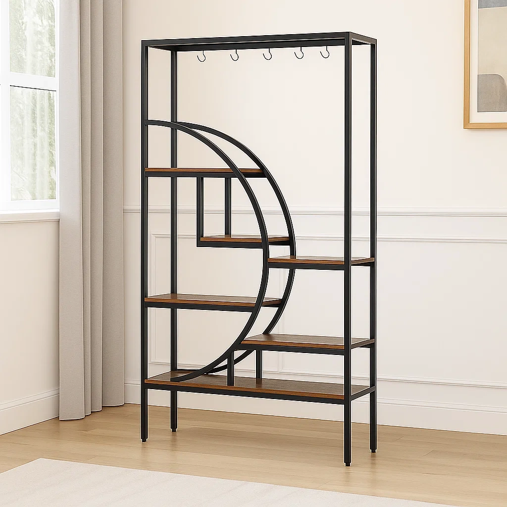 Support à plantes d'intérieur à 7 niveaux en bois marron 100×30×180 cm - jhhgN7bx7WdJ