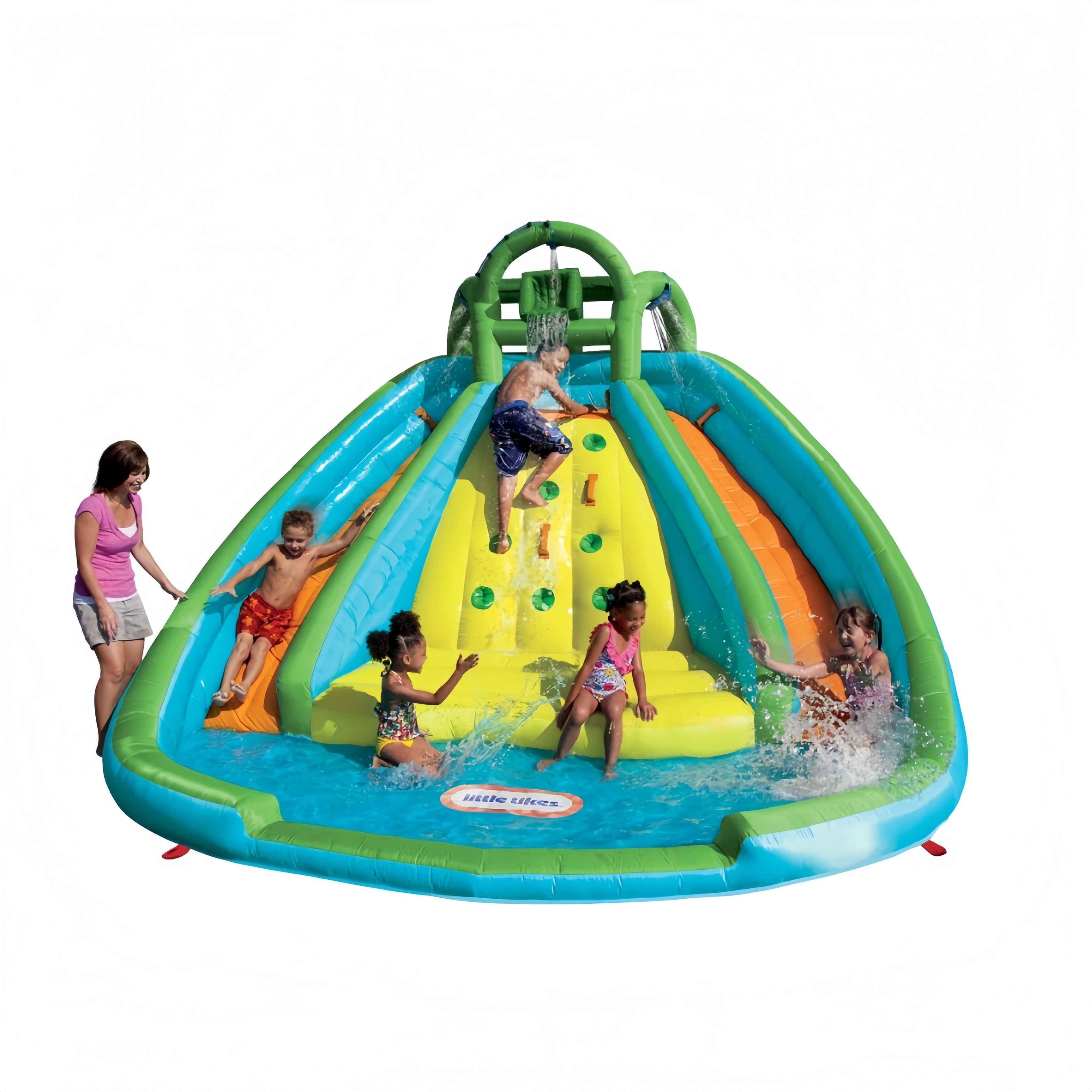 Little Tikes aufblasbares Rocky Mountain River Race mit Rutsche und Hüpfburg