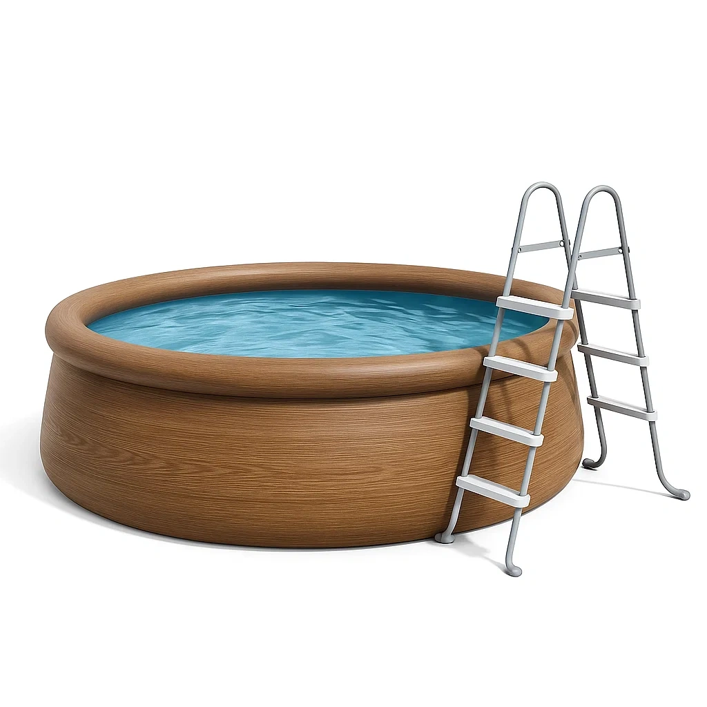 Abnehmbares Schwimmbecken 300x75 cm, Holz wmmxARBg16lk