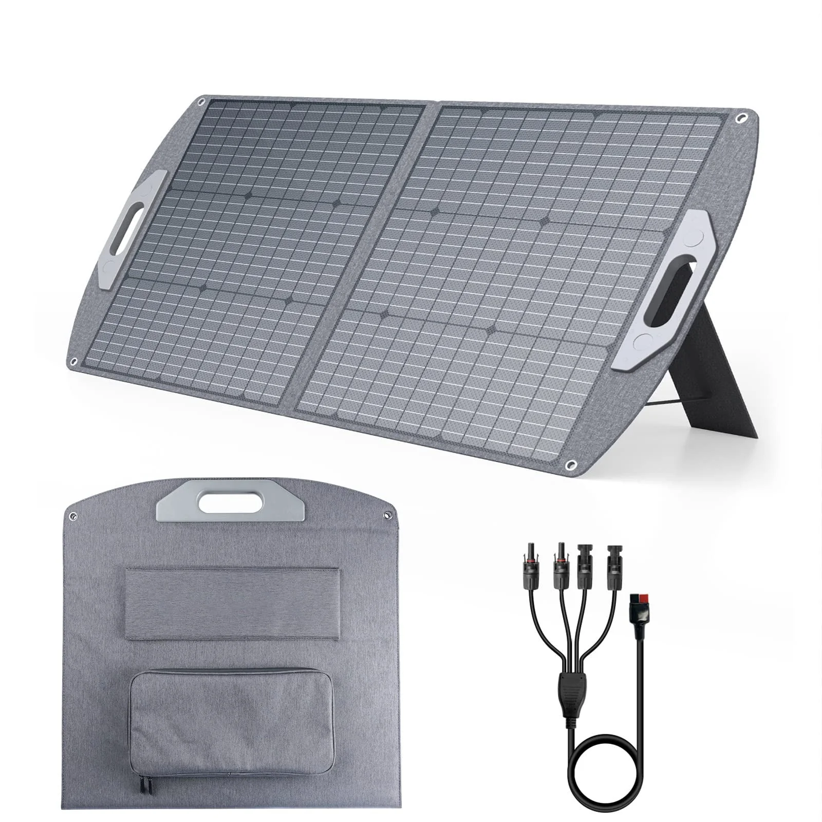 Faltbares 100-Watt-Solarpanel mit verstellbarem Ständer