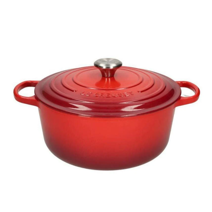 2025 Le Creuset – Signature runder Bräter/Schmortopf, Kirschrot, 20 cm, 2,4 l