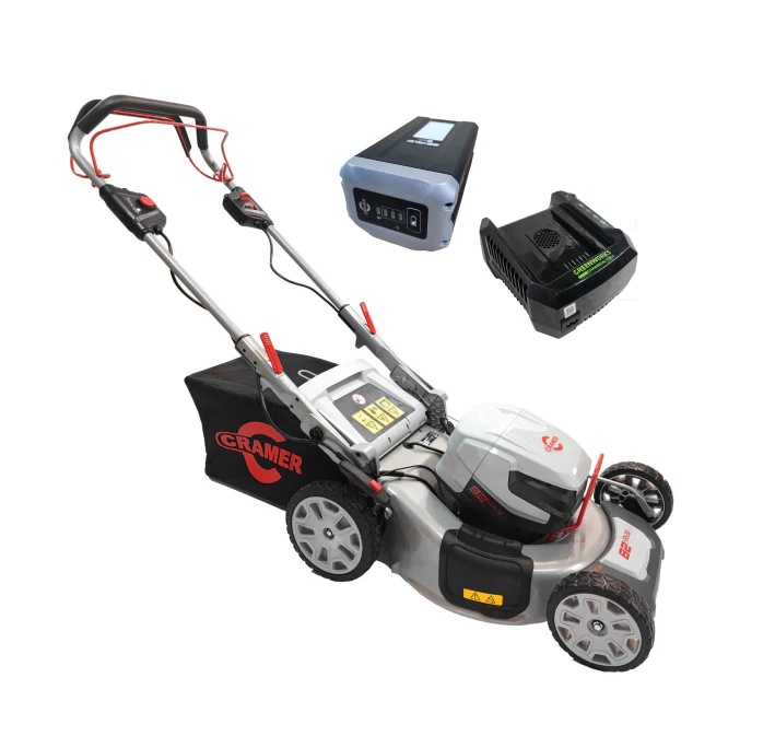 Cramer 82LM51SX Akku-Rasenmäher (Modelljahr 2025) mit 6-Ah-Akku und Ladegerät